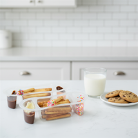 Biscuits en forme de doigt enrobés de chocolat au lait et de crème de fraise, personnalisables en gros (OEM), délicieux, sucrés, en forme de bonbons, en pot.