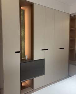 Fabricante de muebles a medida, muebles de dormitorio, armario moderno modular de madera, armario de dormitorio de diseño, estilo minimalista - Product Image 4