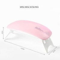 Lampe UV LED SUN MINI 6W en gros, sécheuse à ongles portable, câble USB, lampe à ongles pour le durcissement du vernis gel