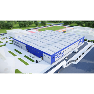 Goede Kwaliteit Geprefabriceerde Magazijn Prefab Workshop Stalen Structuur Hangar Gebouw Voor 4S Auto Showroom - Product Image 3