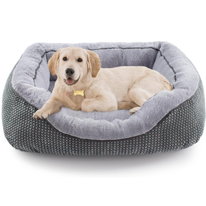 Mittelgroßes Orthopädisches Hundebett Rechteckig Waschbar Welpen-Schlafkissen Rutschfester Boden Wärmend Weich Beruhigend Langlebig Katzen Modisch - Product Image 1