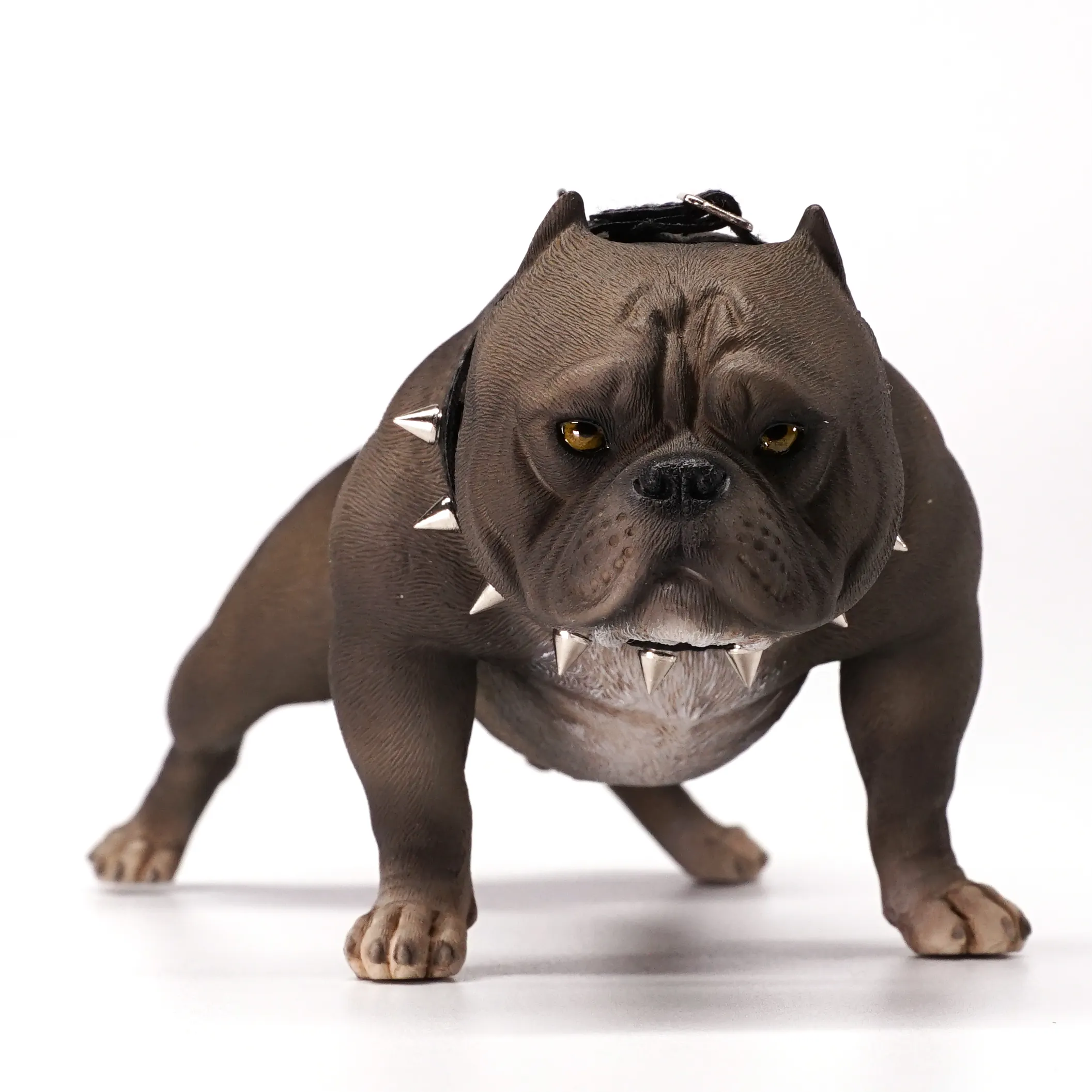 2021 JXK รูปปั้นสุนัขสัตว์เลี้ยงอเมริกัน Bully Love My Dog งานฝีมือเรซินสำหรับตกแต่งบ้าน