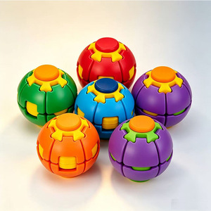 Fidget Spinner Decompression Ball Stress Relief <strong>Desk</strong> Cute Rotating Puzzle Fidget <strong>Toy</strong> 3D Printed Press Spin Fidget Ball - Product Image 5