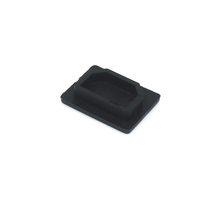 Couvercle en caoutchouc noir électrique universel monobloc PVC-02 pour prise de courant C14 cache-poussière pour fiches et prises