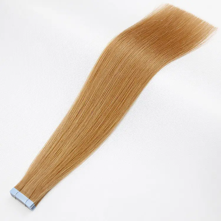 Fabriek Top Kwaliteit Remy Haar Tape In Lange 100 Russisch Blonde Maagd Haar Huid Inslag Tape In Hair Extensions