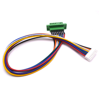 Bloque de terminales de 8 pines con arnés de cableado para ensamblaje de cable de cobre con núcleo de PTFE, PVC y nailon, para cableado de paneles de control electrónico industrial