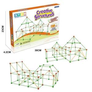 Haute qualité bricolage assemblé tente Creative Construction Fort jouet ensemble à la main Construction château Insertion jouet pour les enfants - Product Image 6