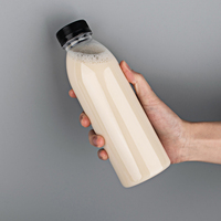 Bouteilles carrées en plastique PET jetables pour boissons, smoothies et jus, 250 ml, 8 oz, 350 ml, 450 ml, 16 oz, 10 oz, 32 oz, pour usage commercial et emballage de boissons