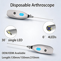 Module de caméra endoscopique rigide à usage unique OEM ODM pour chirurgie orthopédique, arthroscopie jetable 0 degré 30 degrés 4 LED
