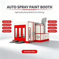 Cabine de peinture automobile chauffée électriquement, sans poussière, pour la cuisson de peinture automobile, à haute efficacité énergétique, pour la rénovation de véhicules en atelier