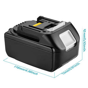 Batería de Iones de Litio de 18V para Herramientas Eléctricas, Compatible con <span class=keywords><strong>Makita</strong></span> BL1830B <span class=keywords><strong>BL1840B</strong></span> BL1850B BL1860B - Alta Capacidad de 3.0Ah a 6.0Ah - Product Image 3