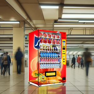 Bánh mì kẹp thịt Châu Âu và burritos Máy bán hàng tự động cho thuê với SDK tùy chỉnh khả năng hấp thụ Hệ thống làm mát-dingshan thương hiệu - Product Image 3