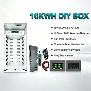 Caja de Batería DIY de 51.2V 280ah 300Ah 314Ah 16kWh, Apta para JK-PB2A16S20P(V19)+ Placa BMS, Pantalla LCD Táctil - Product Image 1