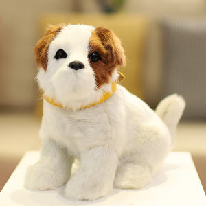 थोक प्यारा जीवन 3 डी ब्लैक शेलफिश पिल्ला 3d नरम कुत्ते कुत्ते गुड़िया जानवर - Product Image 6