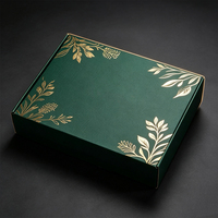 Boîte d'expédition en carton ondulé de luxe avec logo personnalisé, impression feuille d'or, surface mate, emballage cadeau, matériaux recyclés, fermeture magnétique