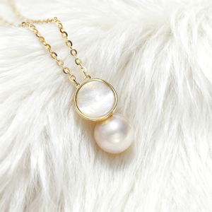 Elegante Luxe Bruiloftsfeest Zoetwaterparel 18K Vergulde 925 Zilveren Ketting Oorbellen Sieraden Set Voor Dames Kerstcadeau - Product Image 3