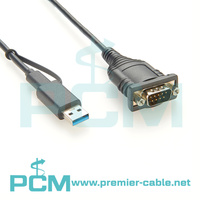 Cable combinado serie USB3.0 2 en 1 USB3.1 de 2 en 1, 2 en 1, 1 USB3.0, 1 USB3.1, a DB9 macho, RS232, con Chipset FTDI, USB a DB9, Cable convertidor serie