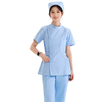 Ensembles séparés d'uniformes d'infirmière - Modèle léger d'été à manches courtes pour femmes, idéal pour les dentistes et les hôpitaux