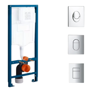 Cisterna de Inodoro Empotrada con Doble Botón, Tanque de Agua para Inodoro Integrado en la Pared para Mejora del Baño - Product Image 1