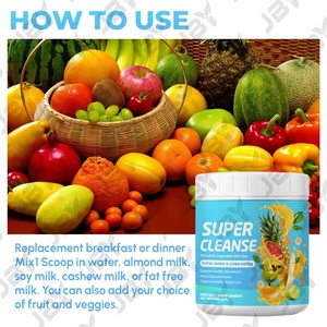 JBY OEM Super Cleanse <span class=keywords><strong>Total</strong></span> Body Liver Detox Compléments Alimentaires à Base de Plantes pour Adultes 35 Fruits Légumes Aloe pour la Gestion de l'<span class=keywords><strong>Énergie</strong></span> et la Santé du Foie - Product Image 6