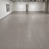 Dalle de terrazzo en pierre artificielle épaisse, résistante à l'usure, revêtement de sol en terrazzo architectural pour hôtel et villa