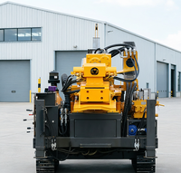 Foreuse hydraulique mobile 1500m avec châssis directionnel rapide pour l'exploration d'urgence de sources d'eau