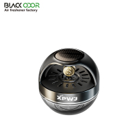 Diffuseur de voiture solaire en plastique solide anti-odeur, style moderne, purificateur d'air portable, parfum, éliminateur d'odeurs, pièce de monnaie dorée