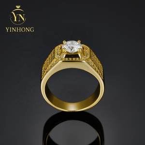 Vendita calda su misura di cristallo di ghiaccio Hip Hop anello uomo 925 argento Sterling anello diamante Moissanite anello uomo - Product Image 3