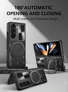 Funda para teléfono móvil para Samsung Galaxy <span class=keywords><strong>Z</strong></span> Fold 5 Modelo de teléfono específico con soporte para coche Cubierta de anillo - Product Image 3