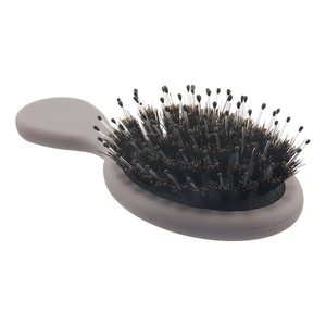 Mini Boar Bristle Cushion Comb <b>Small</b> Home Hair Styling <b>Tool</b> With Air Cushion Massage Feature - Product Image 2