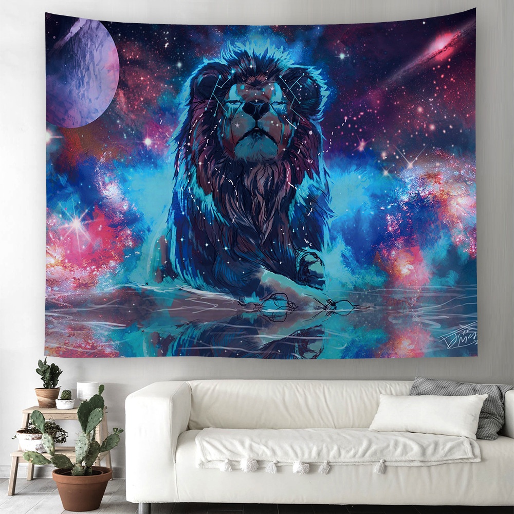 Instagram Style Psychedelic Art Marble Colorful Natural Landscape Trippy Tapestry For Home Decor