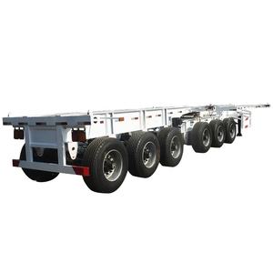 Aolong Trailer Tandem <span class=keywords><strong>Dolly</strong></span> 3 AS 20 Kaki, Container Interlink Truk Trailer Skeleton Super Link Semi Trailer - Product Image 6