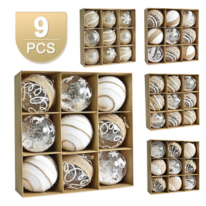 Ensemble <span class=keywords><strong>de</strong></span> boules <span class=keywords><strong>de</strong></span> Noël <span class=keywords><strong>en</strong></span> <span class=keywords><strong>plastique</strong></span> Ychon XB-C013 avec décorations <span class=keywords><strong>de</strong></span> 3 couleurs - Product Image 2