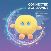 Peluche Interactivo Educativo con Voz Inteligente ChatGPT, Carga Rápida USB-C, Más de 60 Idiomas, Color Amarillo Brillante, ODM, para la Hora de Dormir