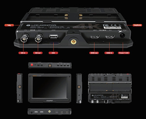 Lilliput H7 7 Inch Siêu Sáng 1800Nit Máy Ảnh DSLR Trường <span class=keywords><strong>Monitor</strong></span> Full HD 1920X1200 4K <span class=keywords><strong>HDMI</strong></span> Đầu Vào Đầu Ra - Product Image 6