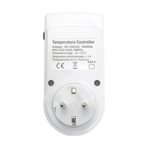 Enchufe con Termostato Digital y Control de Temperatura, 110V~230V CA 50Hz/60Hz, Enfriador/Calentador, Enchufe con Temporizador para UE, EE. UU. y Reino Unido - Product Image 3