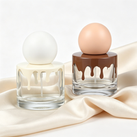 Flacon de parfum vide de luxe recyclé 30 ml en verre, rond classique, élégant et transparent, design personnalisé, directement de l'usine