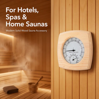 Accessoires pour sauna sec : Thermomètre-hygromètre (2-en-1)
