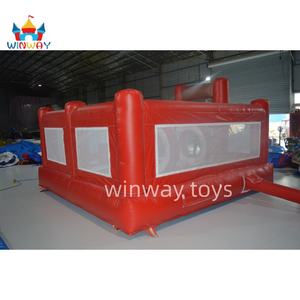 Maison gonflable rouge de rebond du blanc 4m avec le parcours d'obstacles pour des options faites sur commande de couleur d'enfants - Product Image 3