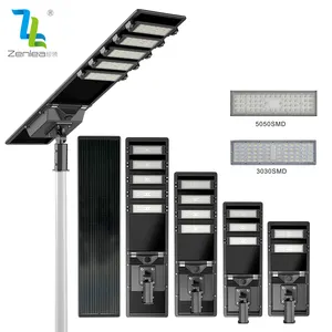 Installazione del sensore di movimento ad alto Lumen 100w 150w 200w 250w Ip65 impermeabile tutto In uno lampione a Led solare integrato