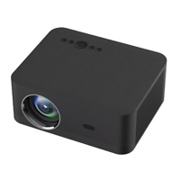 Projecteur LCD H80 Pico à mise au point automatique, 1080p, correction de trapèze numérique, Android intégré, haut-parleur stéréo HIFI, 450 lumens, projecteur vidéo