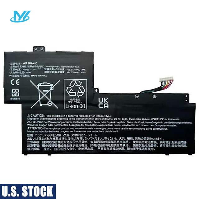 USA in Stock AP16A4K Laptop Battery for Acer Swift 1 SF113-31-P5CK 13.3" Aspire One Cloudbook 11 AO1-13 N16Q9 NE132 AO1-132