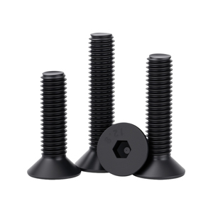Kohlenstoffstahl Schwarz Oxidierte Senkkopf-Innensechskantschraube Hohe Härte Inbusschraube M3-M12 für Formenbau Industriemaschinen - Product Image 4