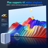Projecteur LCD LED de haute qualité OEM WUPRO Mini projecteur intelligent Android 4k 1080p avec projection de jeu Home Cinema android