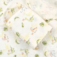 Lange de Portage Couverture d'Emmaillotage Imprimée Mignonne Super Douce 100% Coton Biologique Serviette Mousseline Tricotée pour Nouveau-Nés