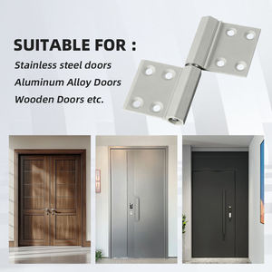 Bisagras de Puerta Metálicas en Forma de Bandera de Instalación Rápida Directo de Fábrica, Cierre Suave, Perfil de Aluminio, Antioxidante, para Puertas de Madera - Product Image 5
