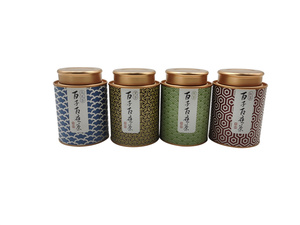 Giấy thẻ Vật liệu cơ thể màu đen trà lon tùy chỉnh in ấn lon thiếc sinh thái thân thiện 50 gram 100 gram 200 gram trà tông Canister - Product Image 5