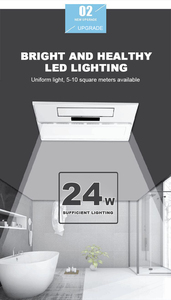 2023 nhà máy trực tiếp di động phòng tắm không khí nóng dây công nghệ cho hộ gia đình motel khách sạn tự nhiên ấm áp ánh sáng & <span class=keywords><strong>echaust</strong></span> & sưởi ấm - Product Image 4