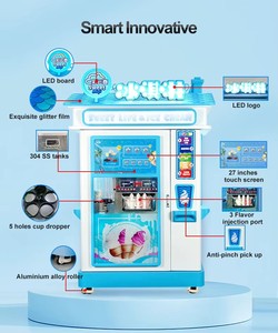 Máquina Expendedora Automática de Helados SDK, Capacidad de 28L, Preparación Rápida en 15s, Dispensador de Helado Suave de Autoservicio, con Pago con Tarjeta de Crédito, para Centros Comerciales - Product Image 6