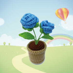 Buatan tangan disesuaikan DIY simulasi tanaman gambar Blue Demon Crochet boneka, buatan tangan, tersedia dengan harga grosir - Product Image 2